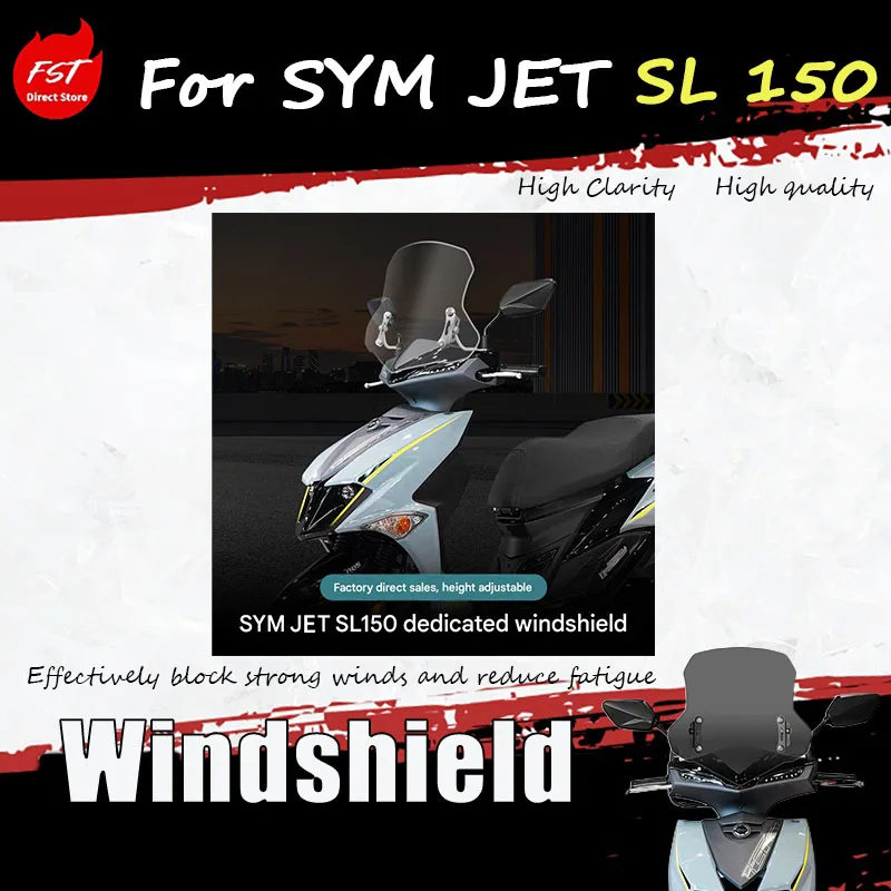 

For SYM JET SL 150 windscreen pedal motorcycle modification accessory windscreen guard, chest protector, front windshield