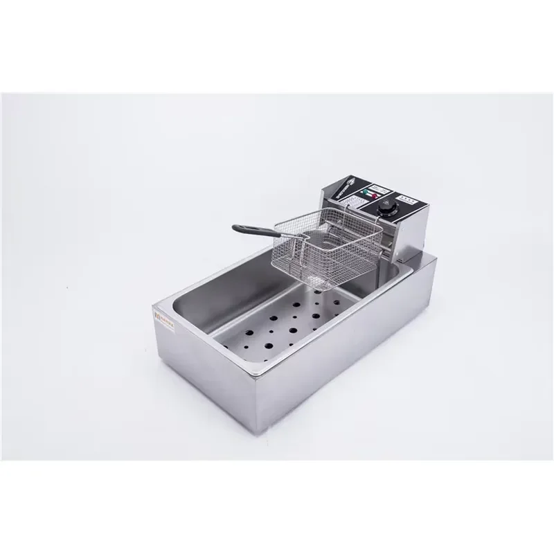 Stainless Steel Electric Deep Fryer Double Tank Commercial Kitchen Equipment Heavy Duty Restaurant Cooking Appliance for Fast