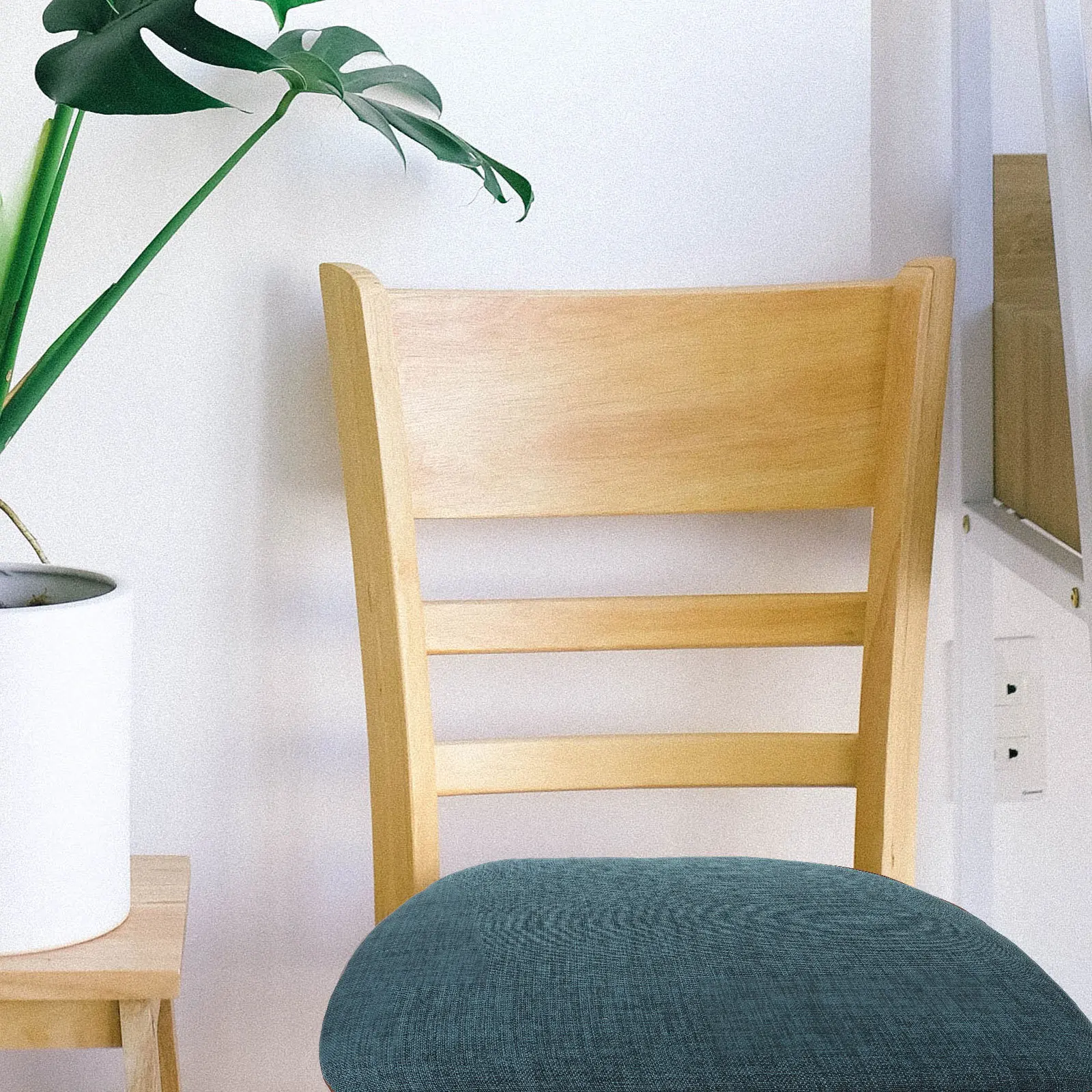 

Soft Cotton Linen Chair Cushion Non-Slip Thick Back Support Chair Seat Pad Comfortable Mat for Car Rocking Garden Chairs