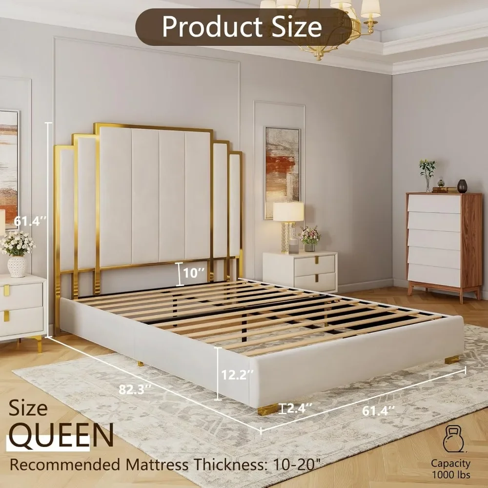 Queen Size Bed Frame with 61