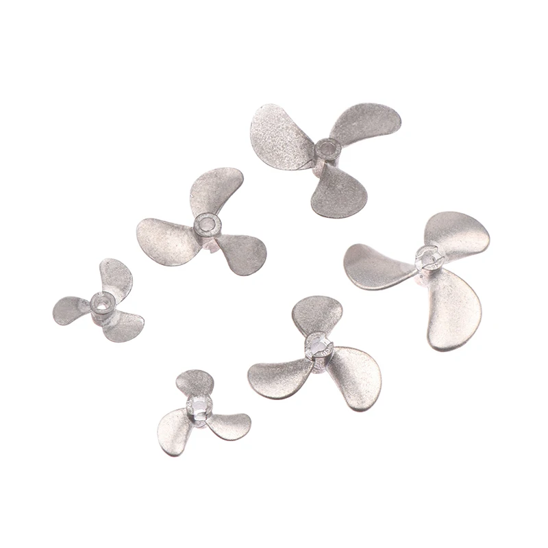 1PC Right Left Hand 4mm Shaft 3-Blades Metal Propeller Submerged Prop 28mm 40mm 48mm For RC Boat Marine Tug Bait