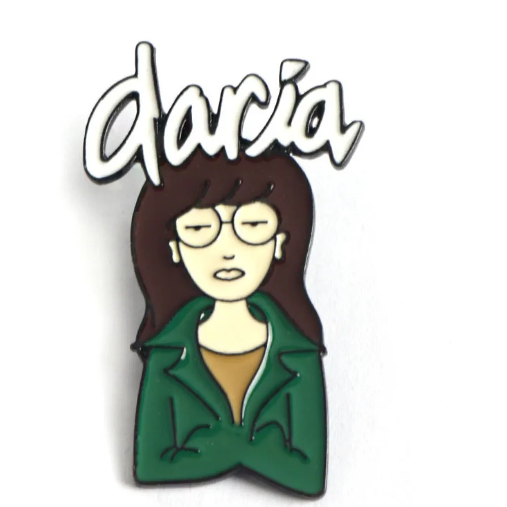 Cartoon American Adult Animated Sitcom Badge Darias Badge Enamel Pin Clothes Bags Accessories Daria Brooches