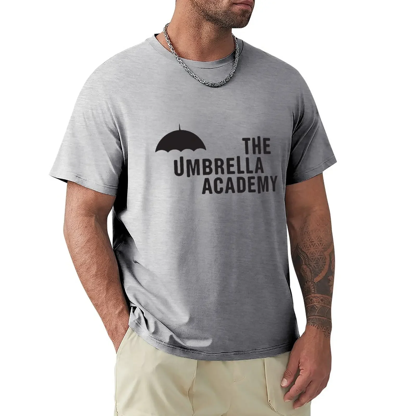 The Umbrella Academy - Logo with lines T-Shirt plus size tops tees mens funny t shirts