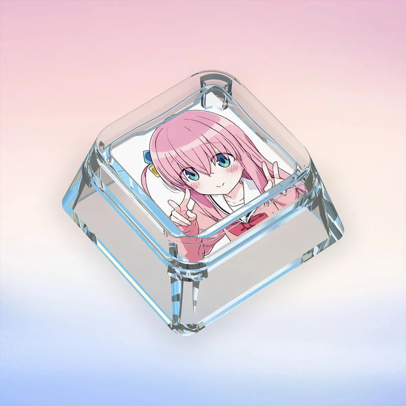 Mechanical Keyboard Keycap Transparent Pc Material Bochi The Rock Collaboration Gotoh Hitori Yamada Ryo Creative Keycap Single