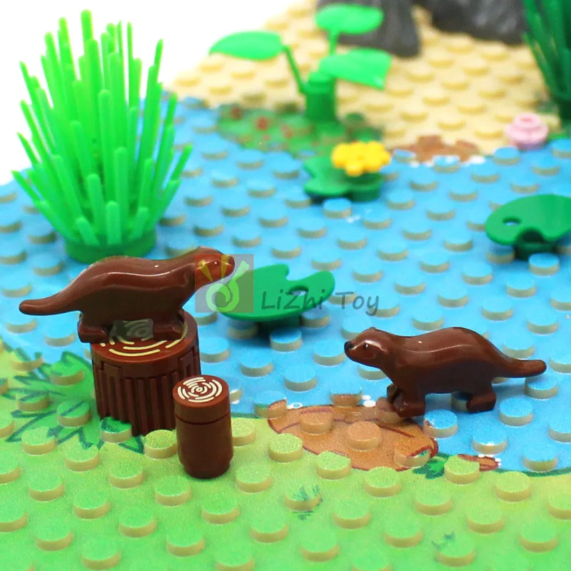 MOC-décennie s de construction Kanter pour enfants, jouets en plastique, briques Friends 67631, vue sur les animaux du zoo, compatibles avec les accessoires, modèle de construction