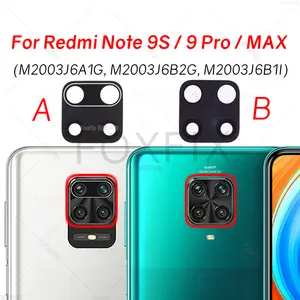 Bilashmart Rear Back Camera Glass Lens Xiaomi Redmi Note 9S Note 9 Pro MAX M2003J6A1G M2003J6B2G M2003J6B1I Replacement+Sticker
