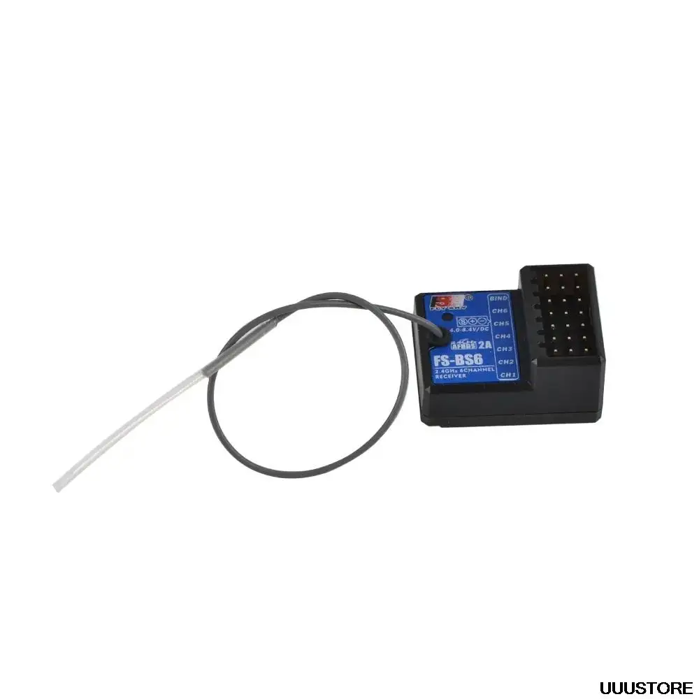 FlySky FS-BS6 Receiver 2.4Ghz 6CH AFHDS2 for FlySky FS-GT5 FS-IT4S Transmitter RC Car Boat