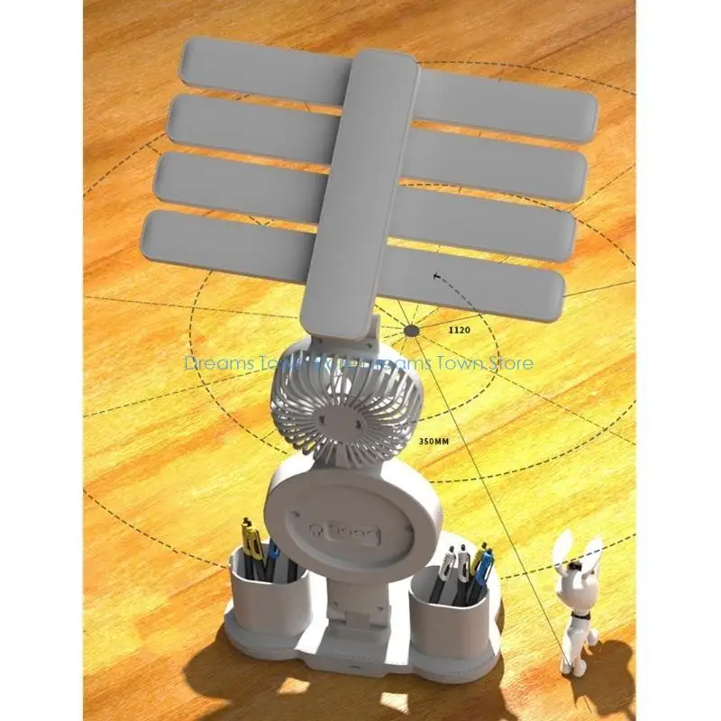 HX6A LED Desk Light, Soft Reading Lamp Clock Multiple Color and Brightness Adjustable For Home And Office