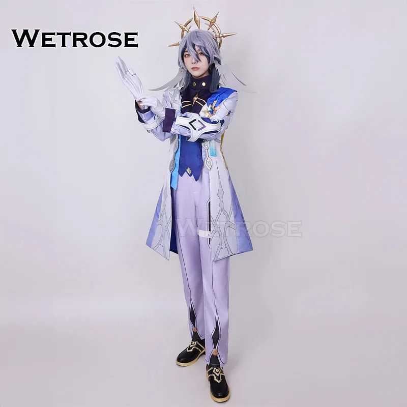 

【Wetrose】In Stock Sunday Cosplay Costume Honkai Star Rail Sunday Penacony Oak Family Full Set Wig Wings Halloween Xmas