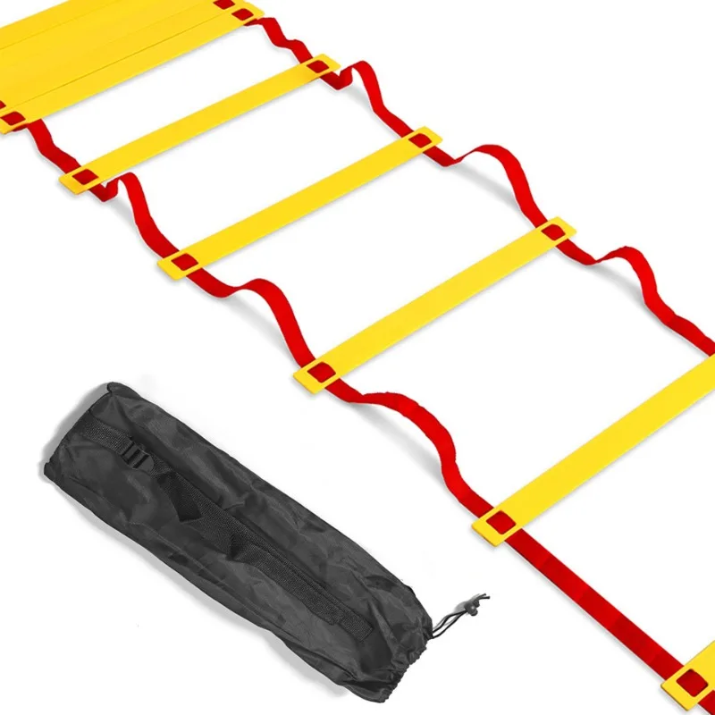 Outdoor Football Speed Training Agility Ladder Nylon Straps Soccer Ladder Equipment Sports Fitness Running Warm-Up Training Tool