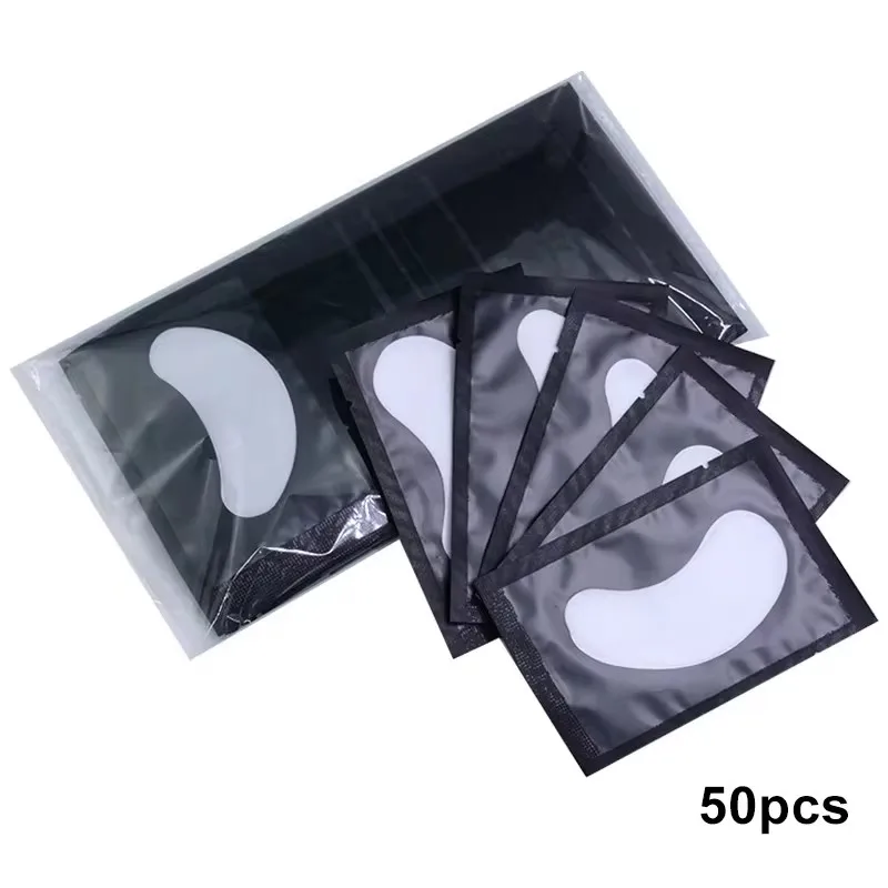 100 Paar Augenpads für Wimpernverlängerung, unter den Wimpern, künstliche Wimpern, Aufkleber, Wimpernverlängerungszubehör, Pads zum Aufbau von Augenlidern