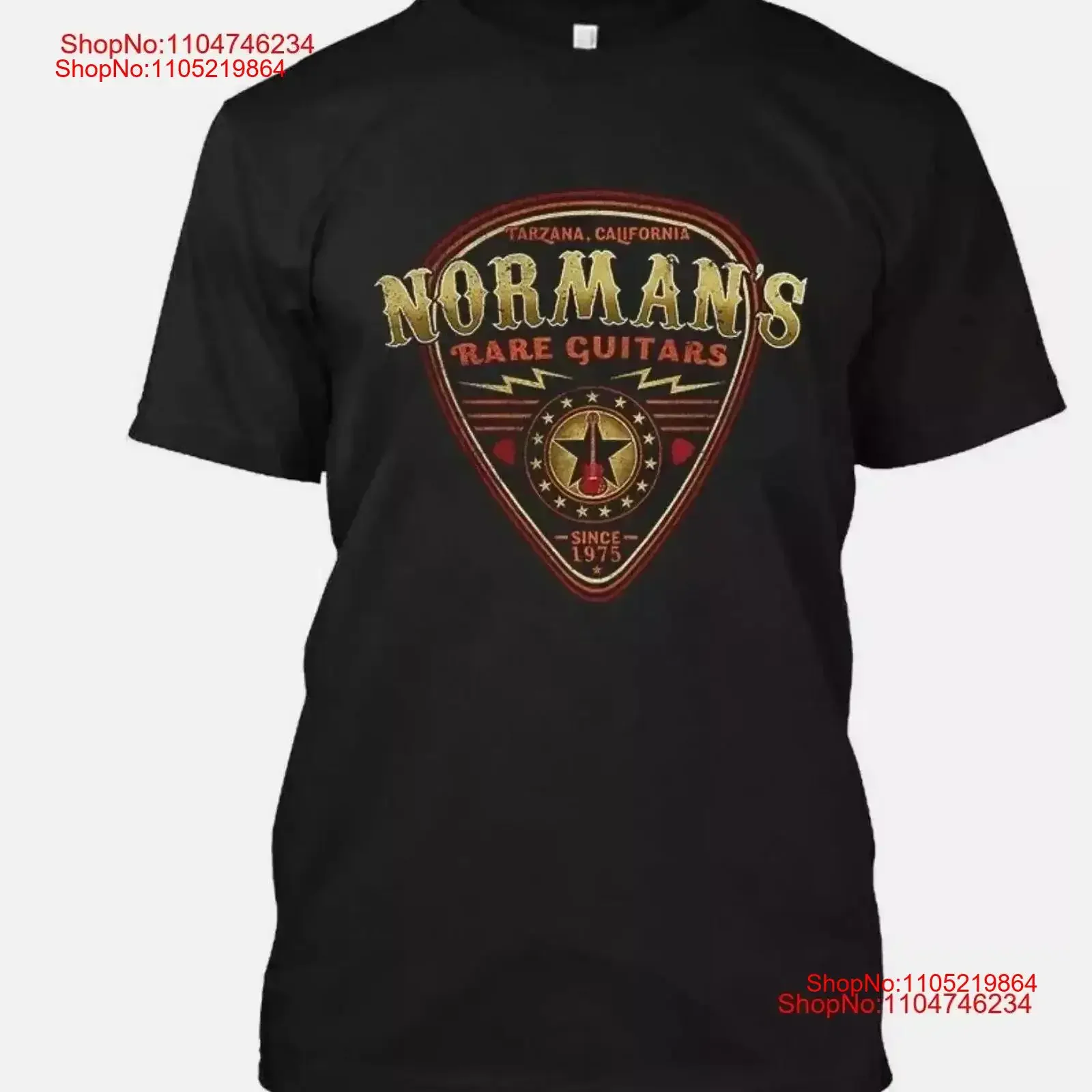 

New Popular Norman_s Rare Guitars T Shirt American Music Equipment Vintage Washed Soft designer clothes Slightly vintage
