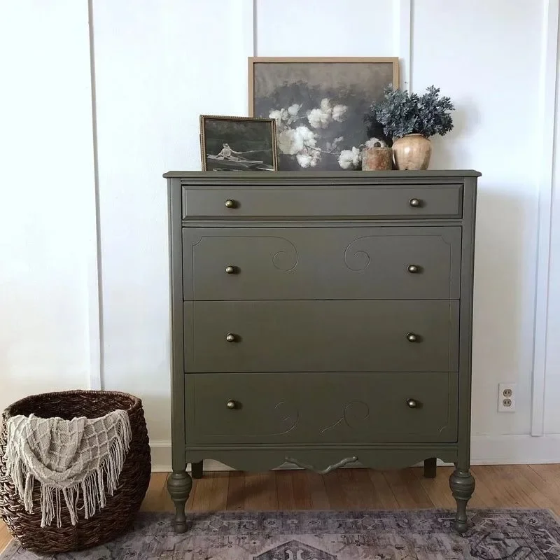 wood carved chest, bedroom locker, four chest cabinet, French retro porch cabinet, drawer cabinet, storage cabinet