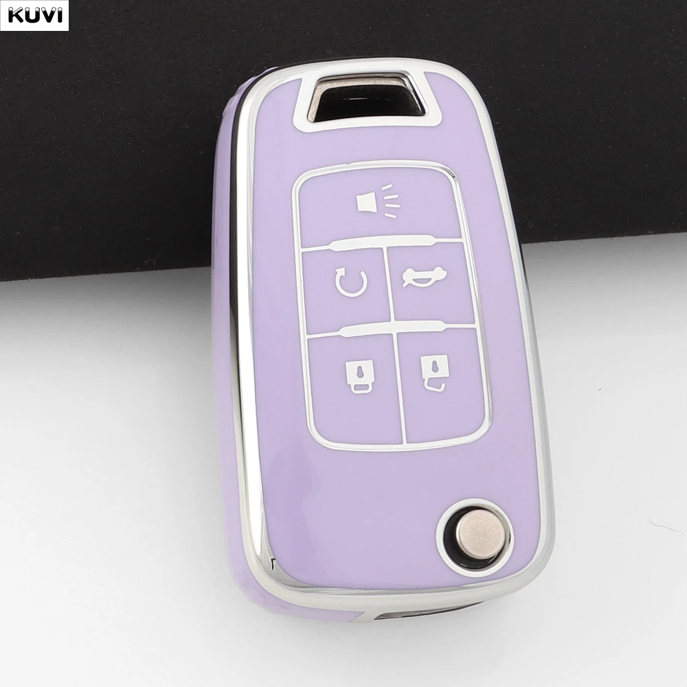 2 3 4 5 BTN TPU Car Key Case Cover Shell For Buick/Opel For Chevrolet Cruze Epica Lova Camaro Impala Aveo Malibu Sail Orlando view 5