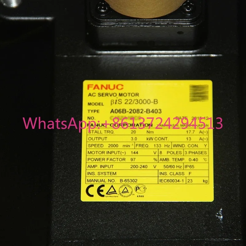 A06B-2082-B403 New Fanuc Servo motor IN STOCK Fast ship