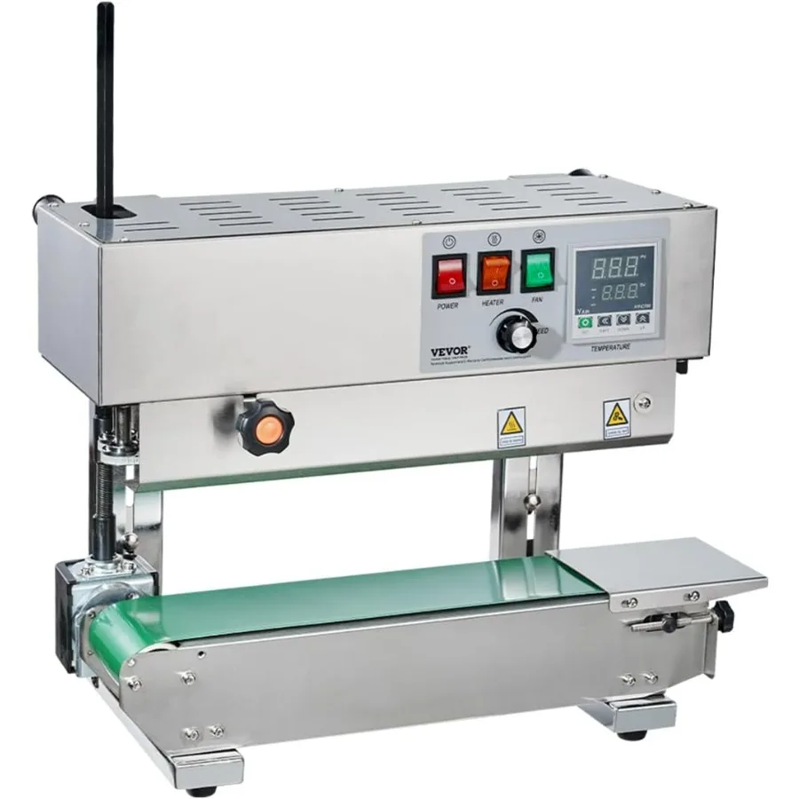Continuous Bag Band Sealing Machine with 0.240.47 in 612 mm Seal Width for Efficient Packaging Vertical Band Sealer Featuring D