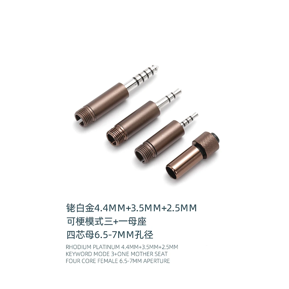 Electroplated Platinum 3-in-1 Combination 4.4mm 3.5mm 2.5mm Four Core Balanced Mother Seat 6.0 Holes