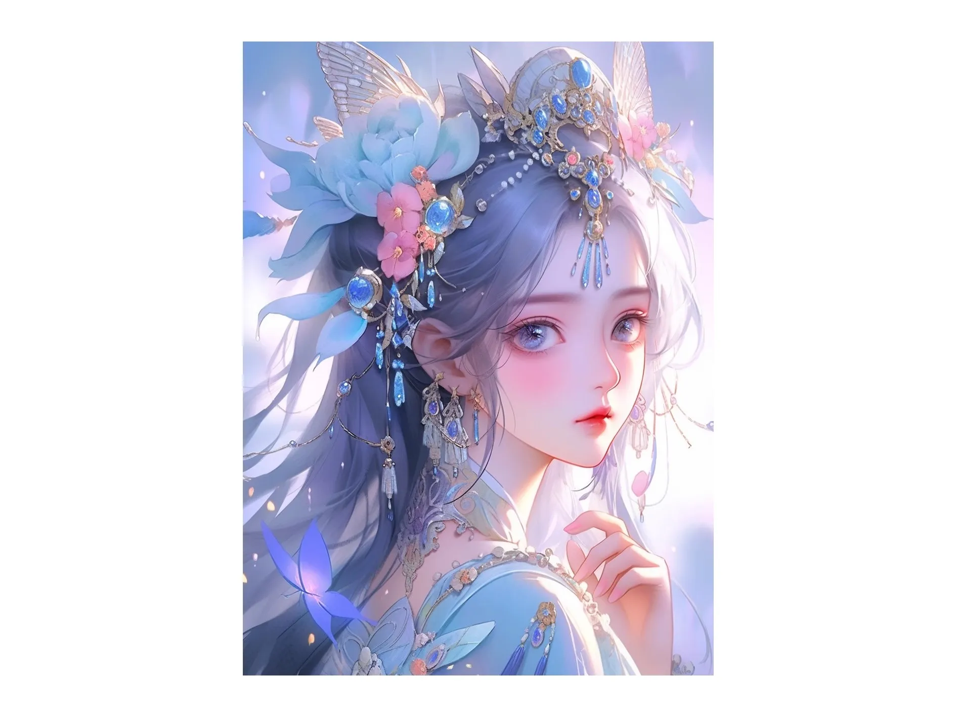 

9ct 60x80cm Beauty Embroidery DIY Chinese Style Printed Kits Cross Stitch Needlework Set Home Decor Crafts 48 Colors