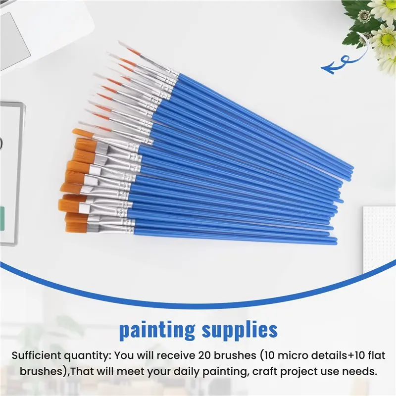 Highly Recommended 20 Strips 120 Pots Empty Paint Strips And 20 Pieces Paint Brushes,Paint Cup Clear Plastic Storage Containers,