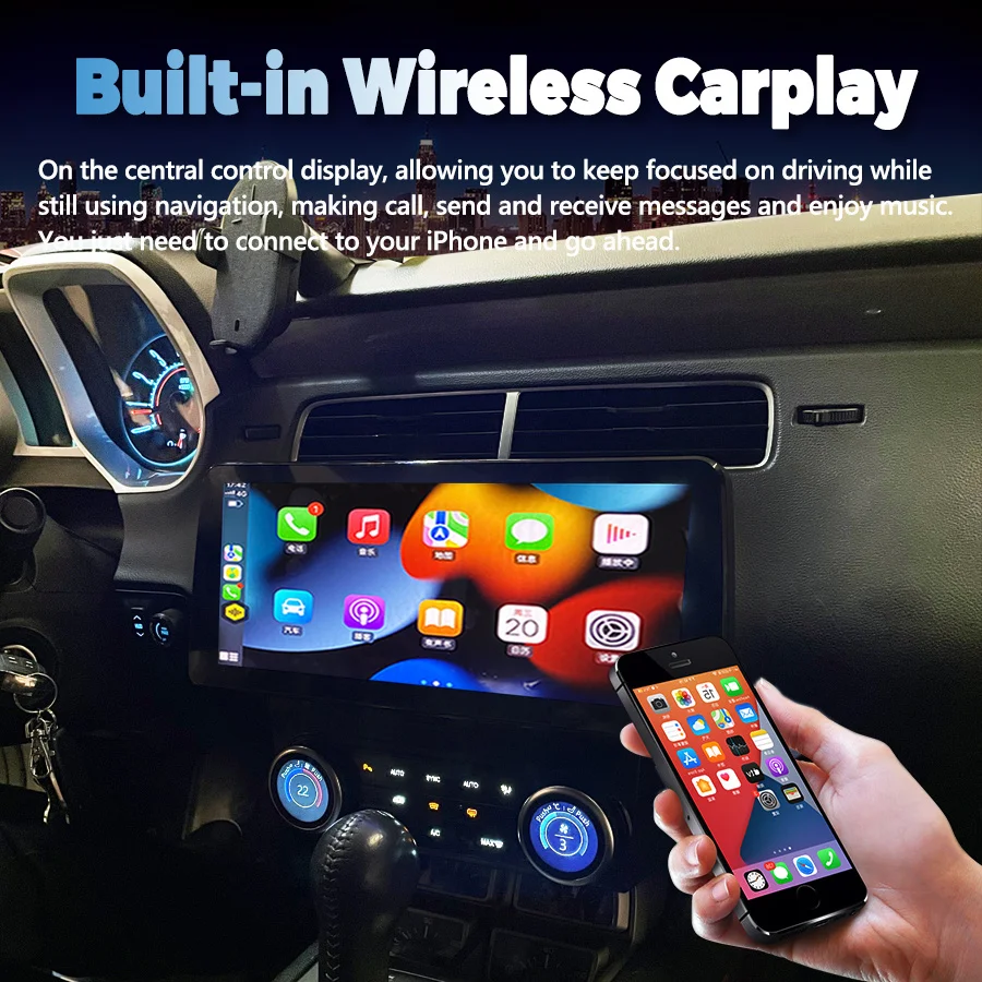 12.3inch For Chevrolet Camaro 2008 2009 2014 2015 Android Car Radio Multimedia Video Player CarPlay Auto Stereo GPS Navigation