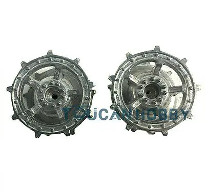 1/16 HENG LONG One Pair Metal Sprockets Spare Parts Driving Wheels For King Tiger RC Tank 3888 3888A Controlled Model TH00403