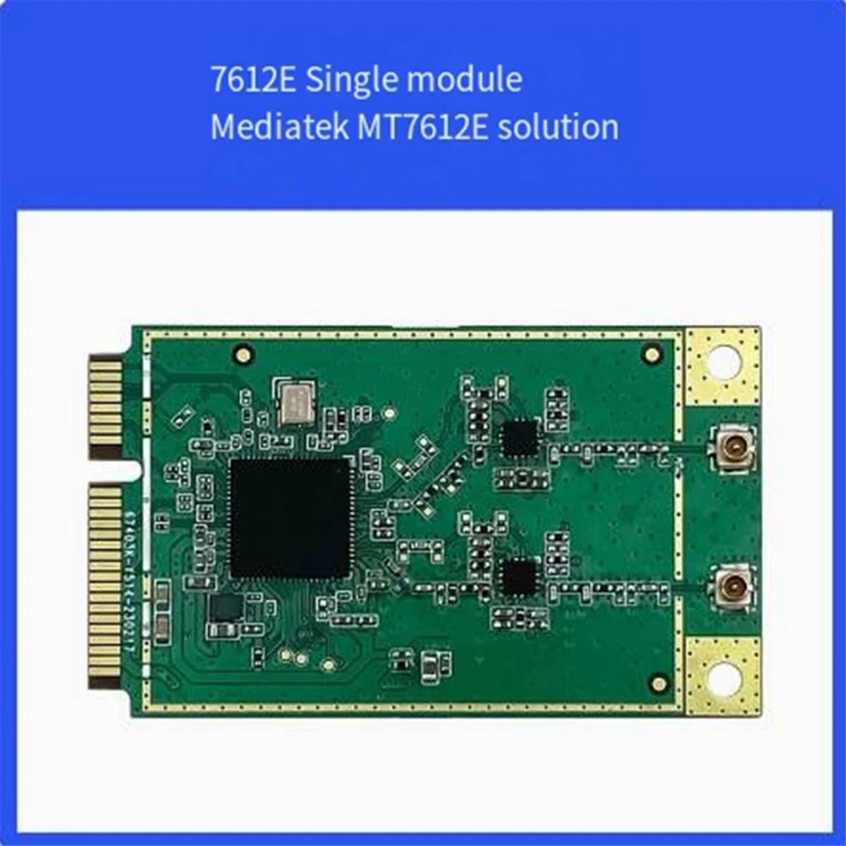 

HOT!!Openwrt MT7612E Mini PCIe WiFi5 5.8G WiFi Wireless 7612E WIFI Dual Gigabit Network Card Linux
