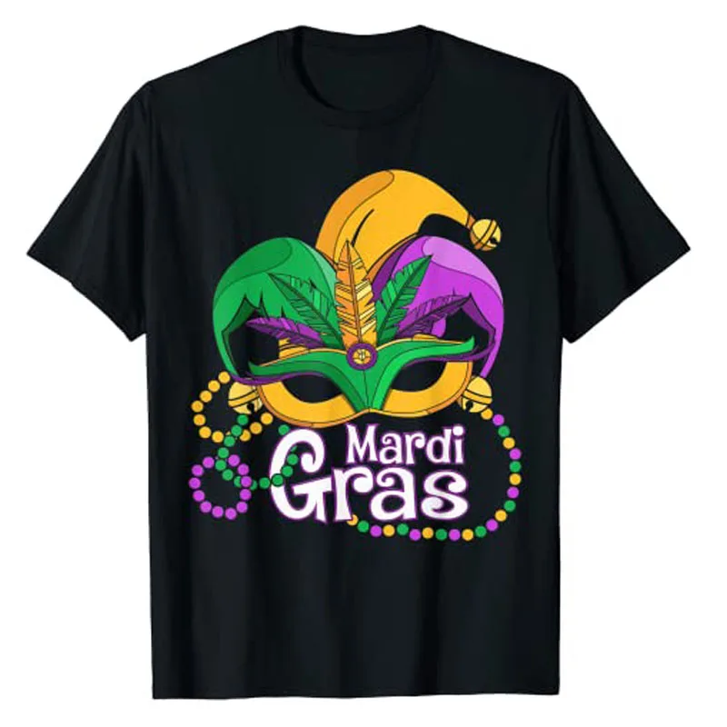 Mardi Gras Crawfish T Shirt Mardi-Gras Parade Outfit Beads Mask Feathers Clothes for Women Men Kids Tee Tops Gift Best Seller