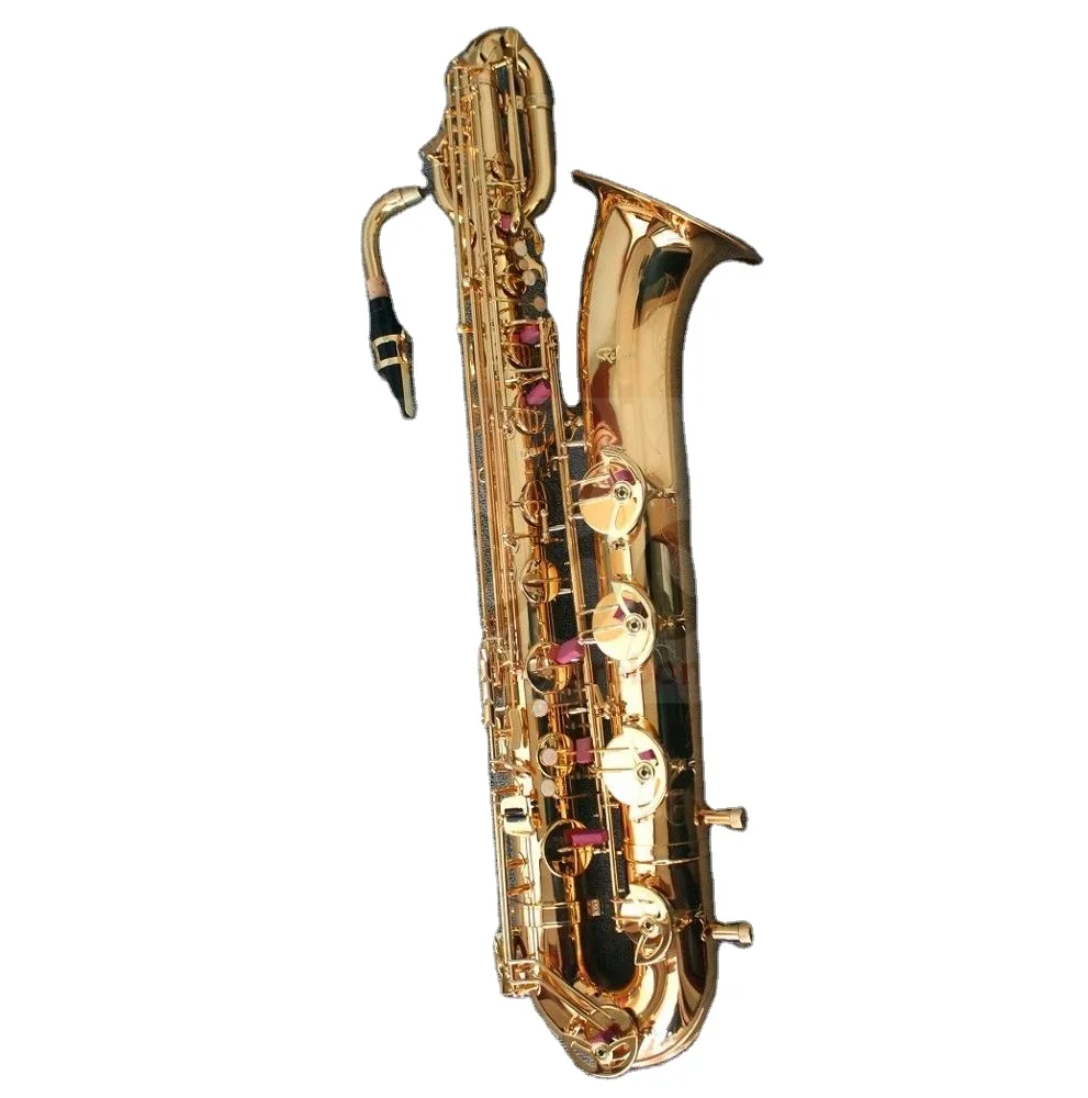 Eb Key Baritone Saxophone in Gold Colour