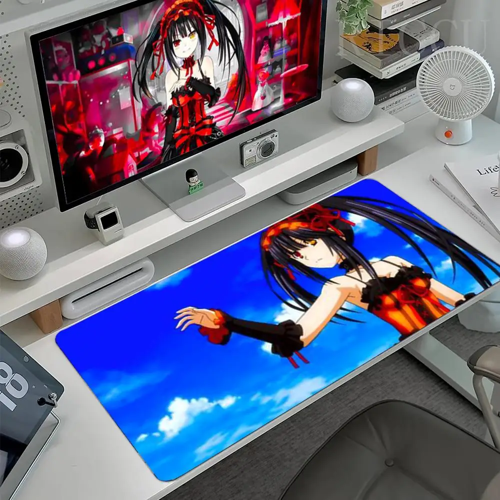 

Tokisaki Kurumi Mouse Pad Mousepad Large Gaming Mouse Pad LockEdge Thickened Computer Keyboard Table Desk Mat
