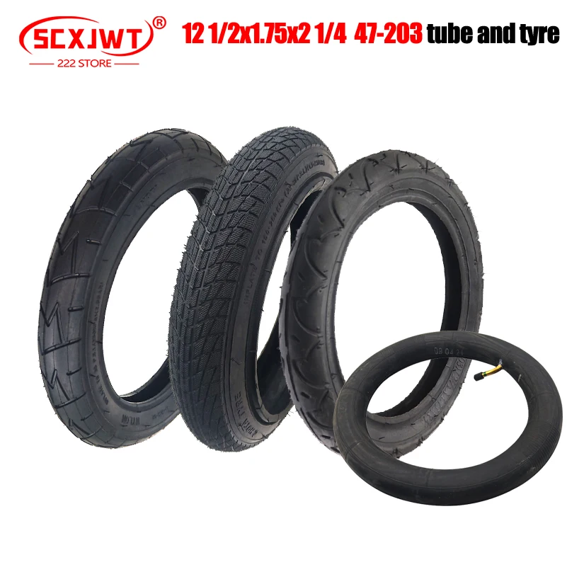 12 inch  1/2x1.75x2 1/4 (47-203) inner tube outer tyre for Children's bicycle  Parts