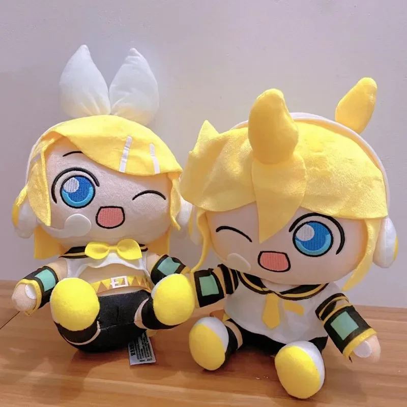 Kwayi-almohada suave de Anime Hatsune Miku PlushToys, muñecos de regalo para niños, Fufu Kagamine Len Kagamine Rin Megurine Luka