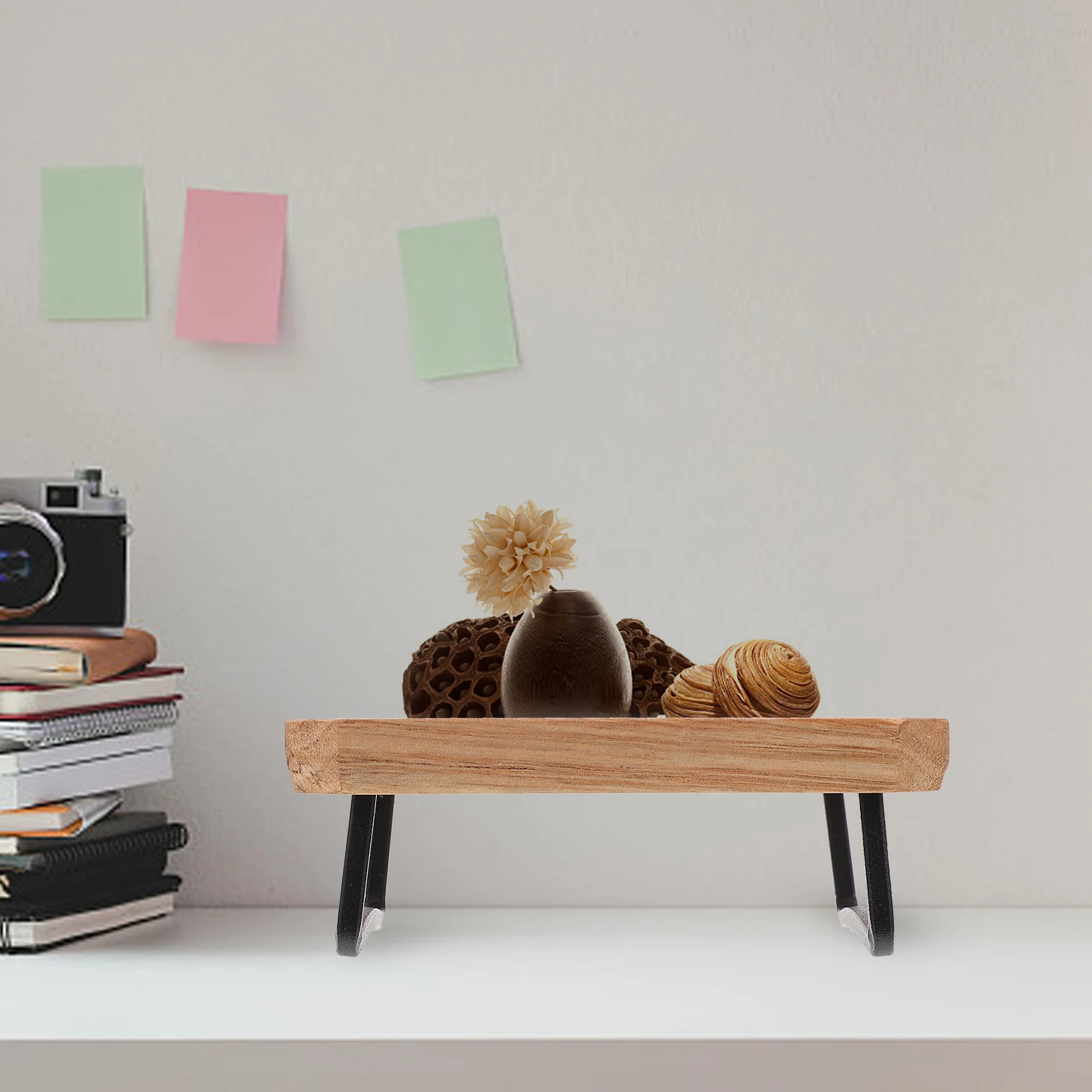 

1pc Red Sandalwood Display Rack Mini Wooden Storage Shelf For Home Office Bedroom Porch Key Jewelry Organizer Solid