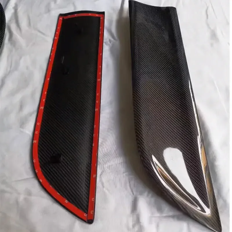 Car Door Protection for Porsche Macan Carbon Fiber Door Plate Cover Body Kit Trim Add on Style 2014 2015 2016 2017 2018 2020