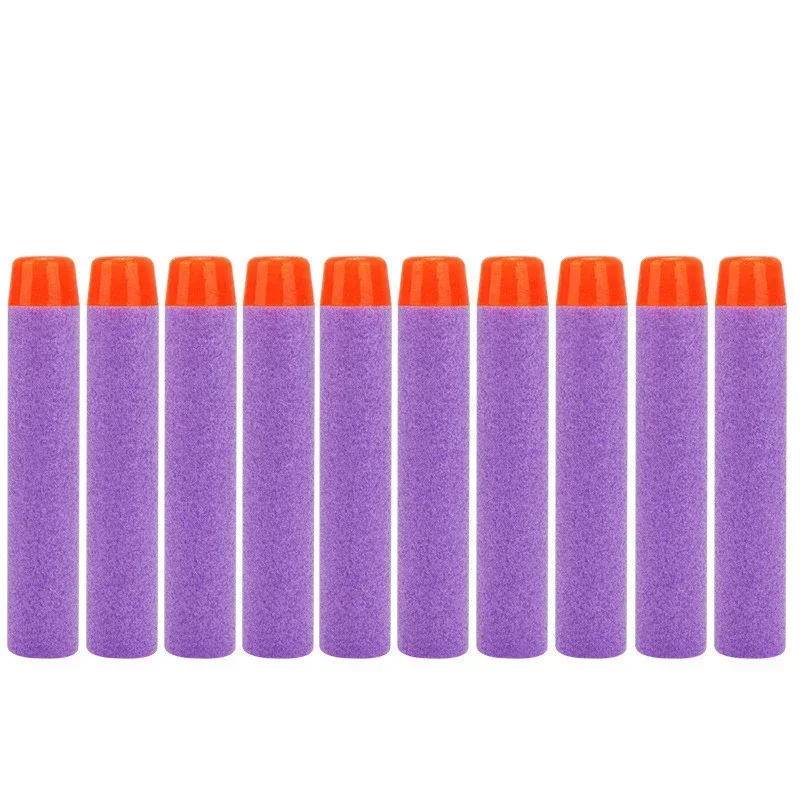 Balles violettes à tête ronde pour odorde paintball N-strike Elite Series Blasters, fléchettes en mousse Oligrefill, accessoires pour pistolets jouets pour enfants, 7.2cm