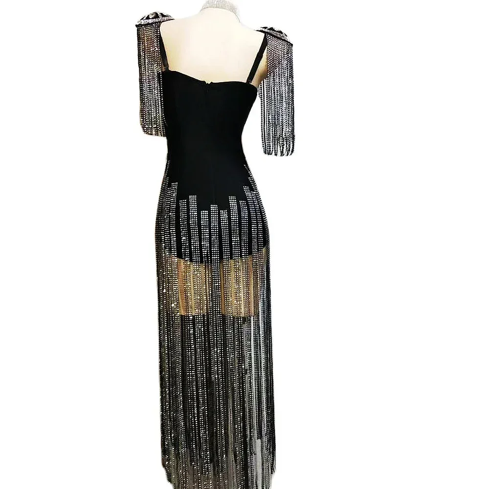 Glänzende Party, Feiern von Diamanten, schwarze Bodys für Damen, Karneval, S-XL, Drag-Queen-Tanzkostüme, 2025, Neu