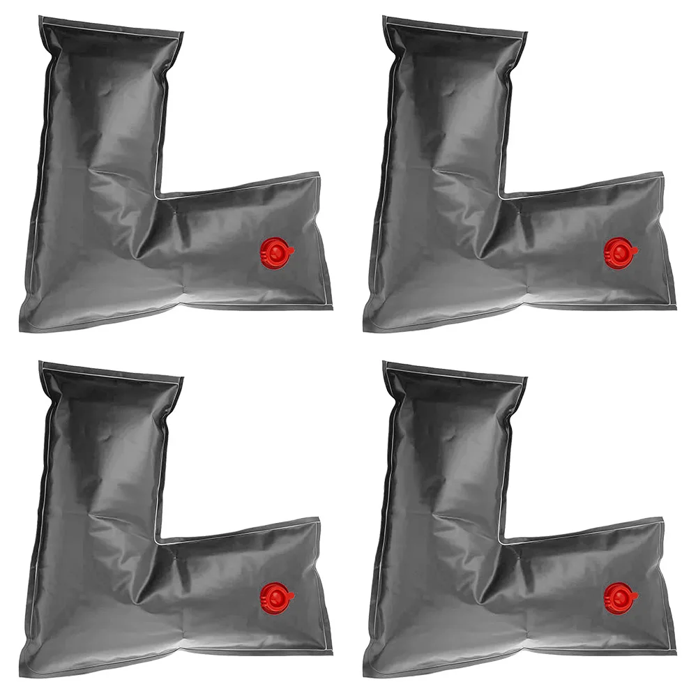 Outdoor Pool Protection L Shaped Water Bags Heavy Duty Water Bags Corner Water Bags Debris Prevention Easy Installation