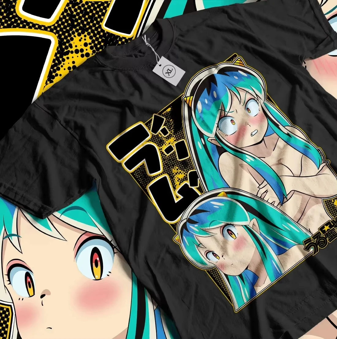 Urusei Yatsura Lum Invader Plus Size Streetwear Trendy Cotton Oversized Unisex New Model personality Clothes T-Shirt hot product