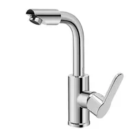 Kitchen Faucet Stainless Steel Sink Water Tap Hot And Cold Mixer Basin Faucet Single Handle Household Swivel Spout Mixer Tap