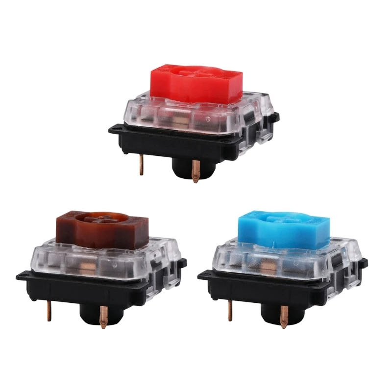 

10PCS KS-27 Gateron Switch Red Blue Brown Switches Ultra-Slim Low Profile For Customized Mechanical Keyboard Hot Swap