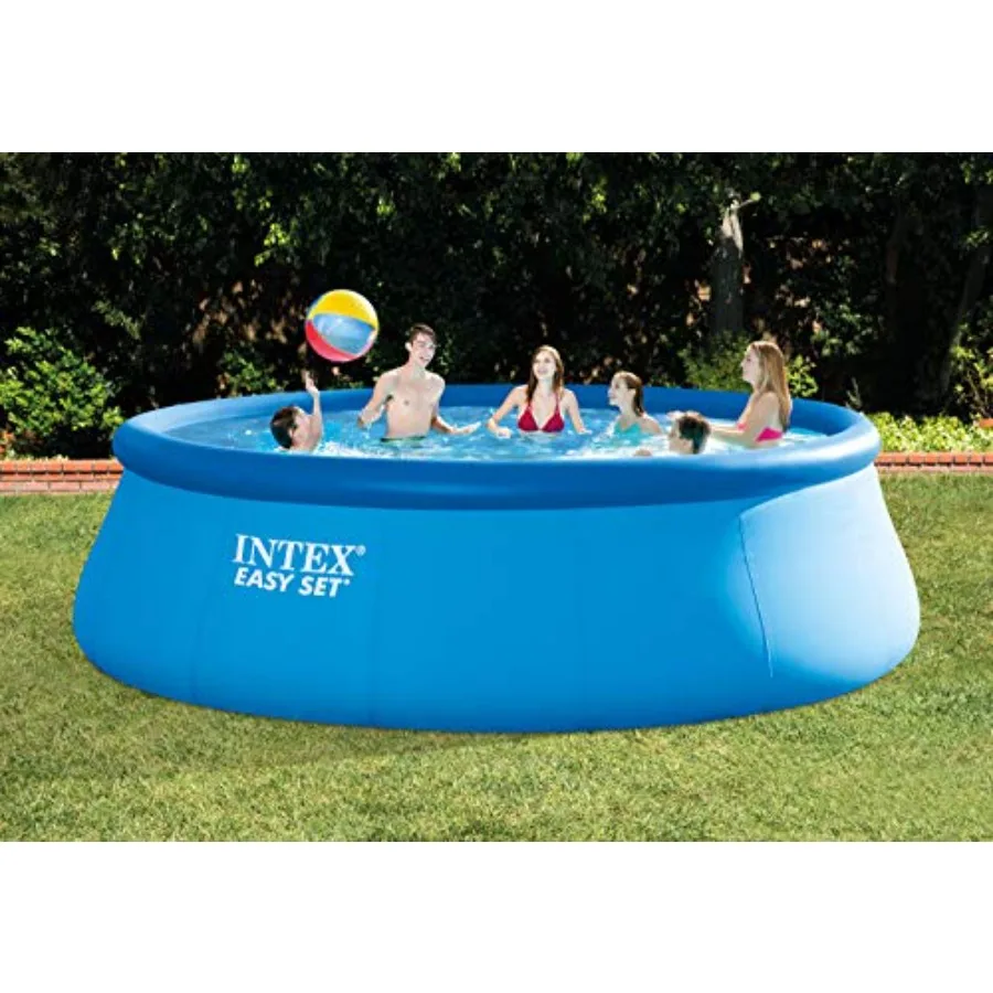 Easy Set Inflatable Swimming Pool Set: 15ft x 48in with 1000 GPH Cartridge Filter Pump and Hydrotools Chlorine Dispenser Easy A view 4