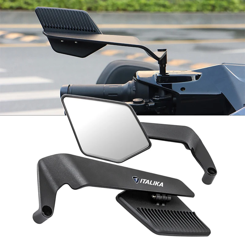Espejo retrovisor lateral Wind Wing antideslumbrante 360 °   Ajustable para ITALIKA XS125 XS150 WS150 GS DS150 GTS175 WS175