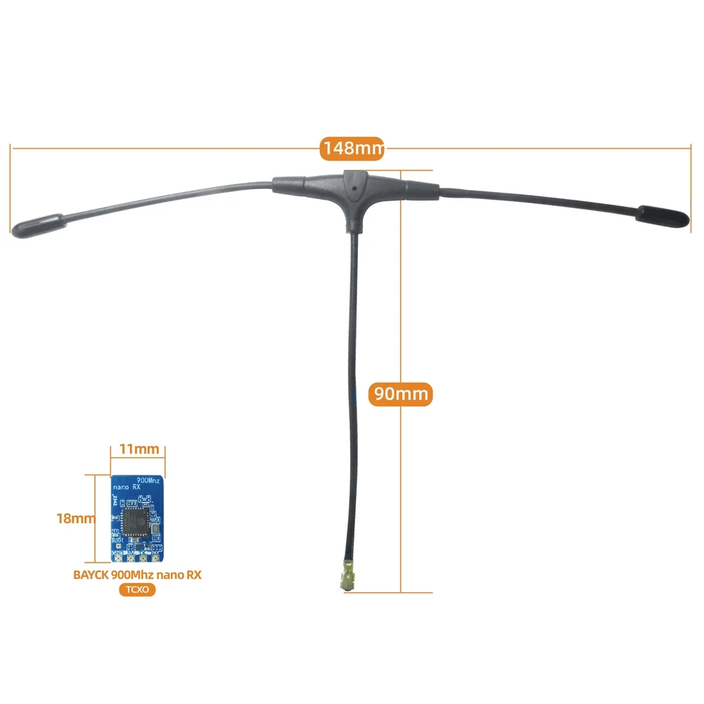 

ESTR ELRS 2.4GHz RX NANO ExpressLRS Receiver with T Antenna Support WiFi Upgrade for Long Rang Racing Drone