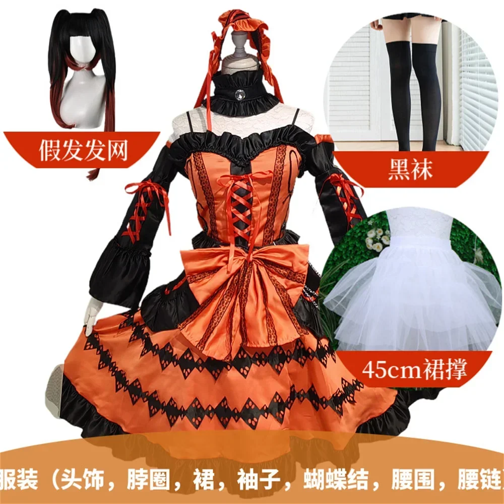 

Anime DATE A LIVE Tokisaki Kurumi Cosplay Costume Wig