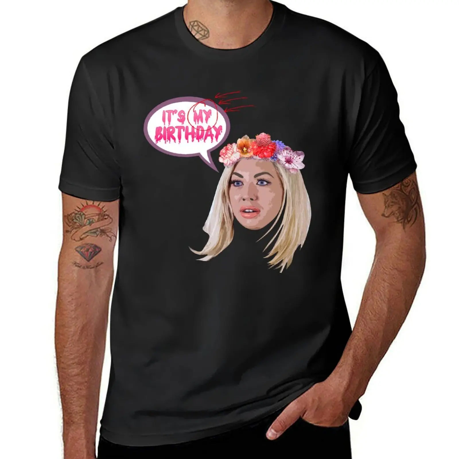 Stassi Schroeder - It's MY Birthday T-Shirt tops animal prinfor boys blacks plain t shirts men