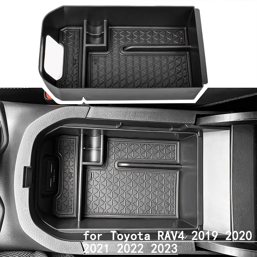 

Car Central Armrest Storage Box Holder for Toyota RAV4 2019 2020 2021 2022 2023 Center Console Organizer Accessories