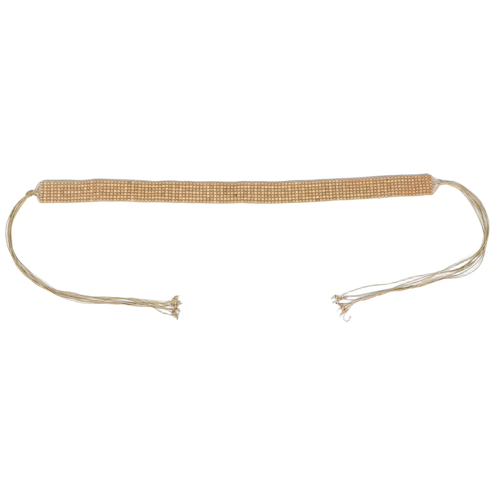 

Natural Style Wooden Beads Boho For Women Adjustable Handmade Vintage Waist Belt Trendy Dress Wrap Belt Women'S Fashion Beaded
