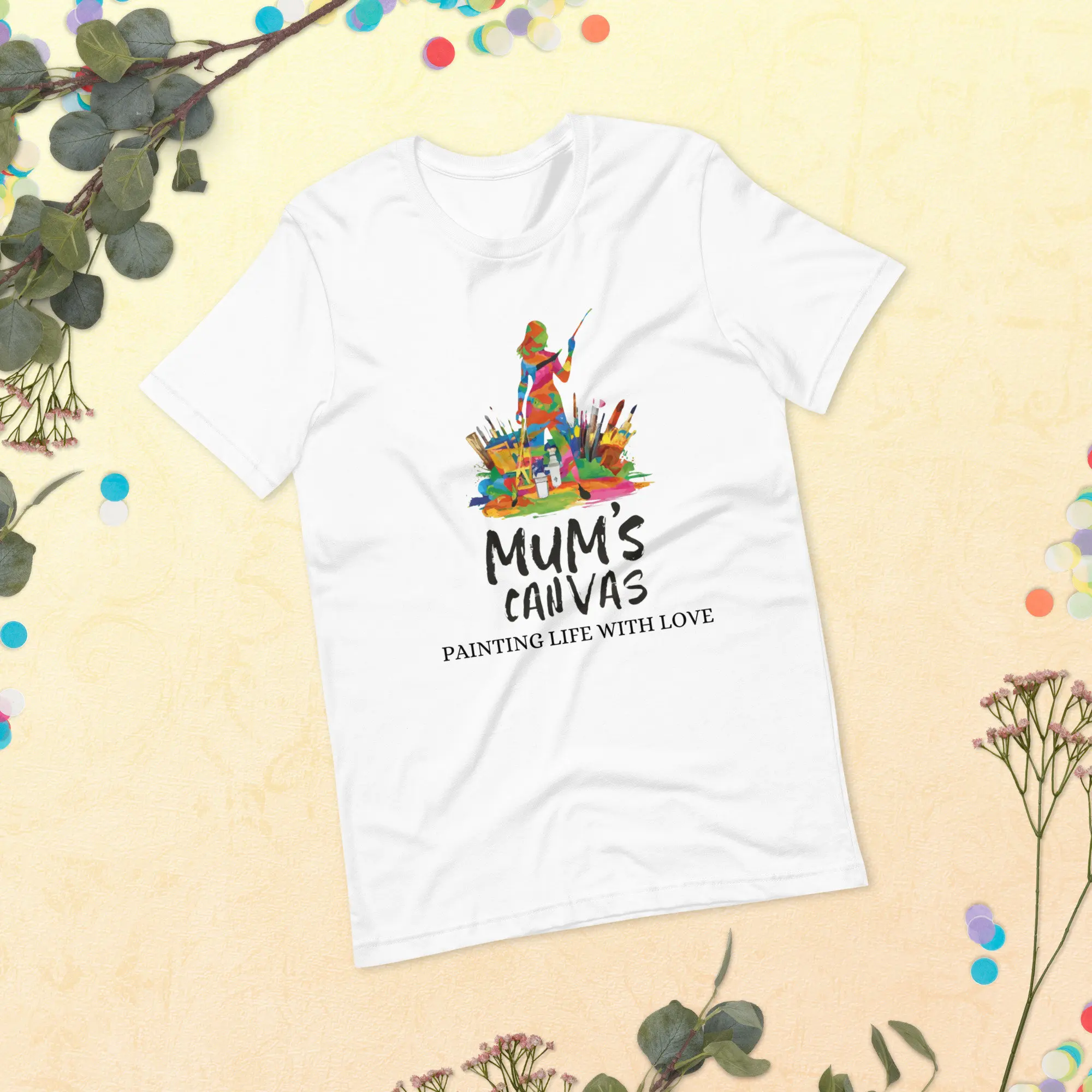 Mum Painting T Shirt Artistic Mother Artist Mummy Birthday Idea For Mama Present Who Loves Art Painter