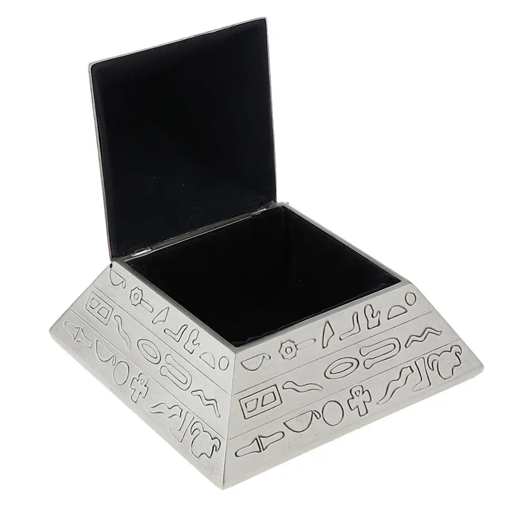 Personality Metal Pyramid Crafts Home Decor Jewelry Box for Gifts