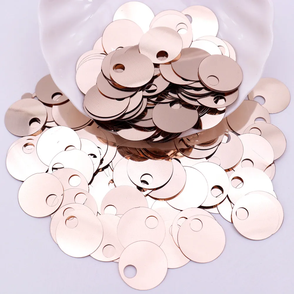Große 2cm Flache Runde Pailletten 20mm Lose Pailletten für DIY Stickerei Kleidung Taschen Schmuckherstellung – Detail 8
