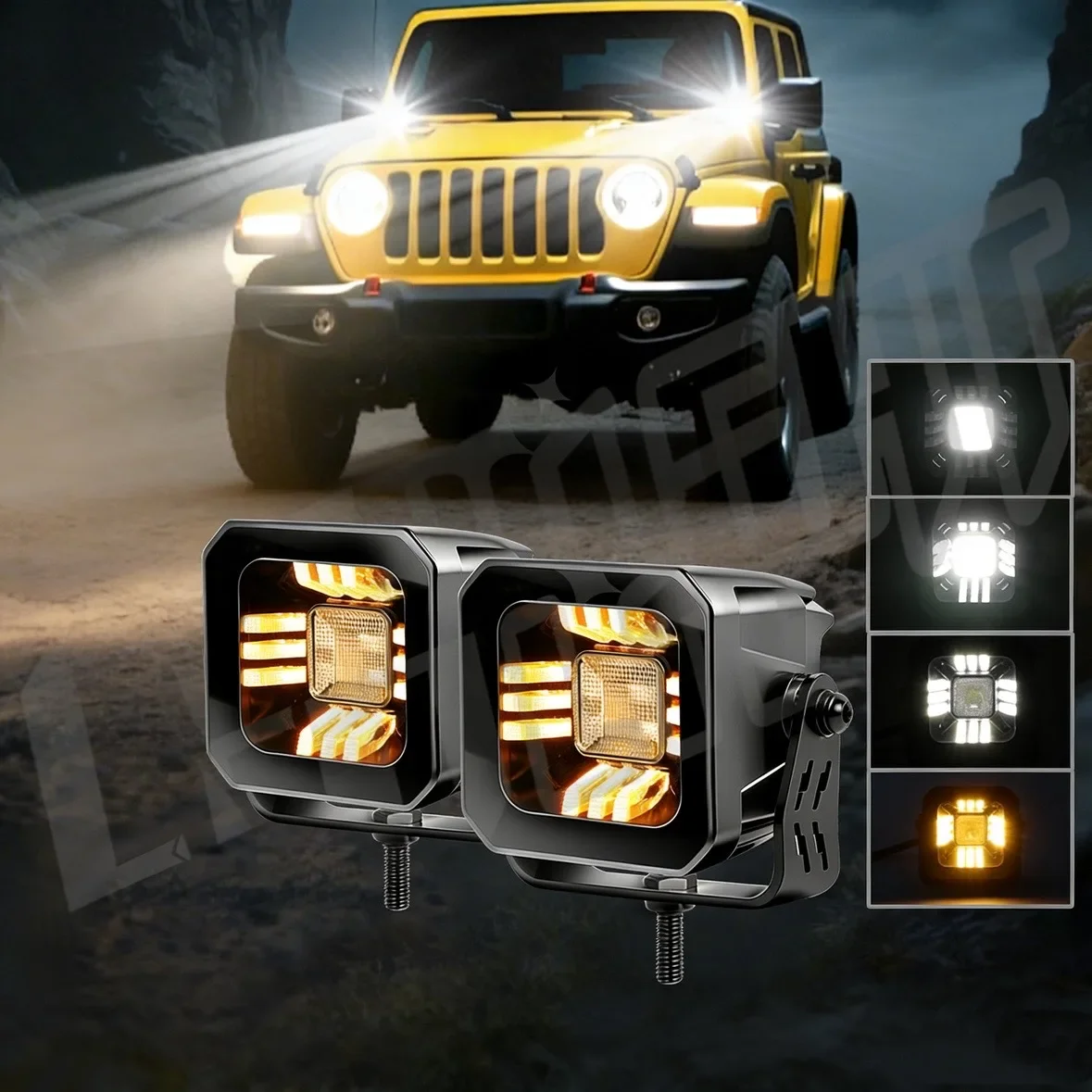 

Универсальные мини-светодиодные рабочие фары HAOLIDE 3 дюйма, 3500K/6000K, DRL, комбинированный луч (точечный/рассеянный) для автомобилей и внедорожников, 12В/24В, IP68